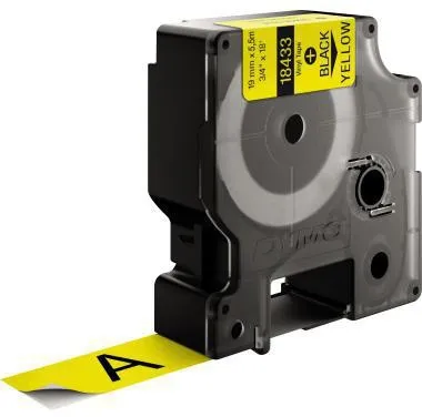 DYMO Schriftbandkassette Rhino ID1 18433 19mmx5,5m sw auf ge
