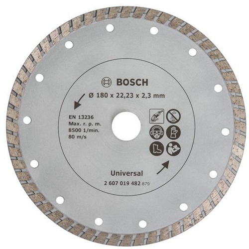 Bosch Diamanttrennscheibe Turbo D.180mm Bohrungs-D.22,23mm Schnitt-B.2,3mm