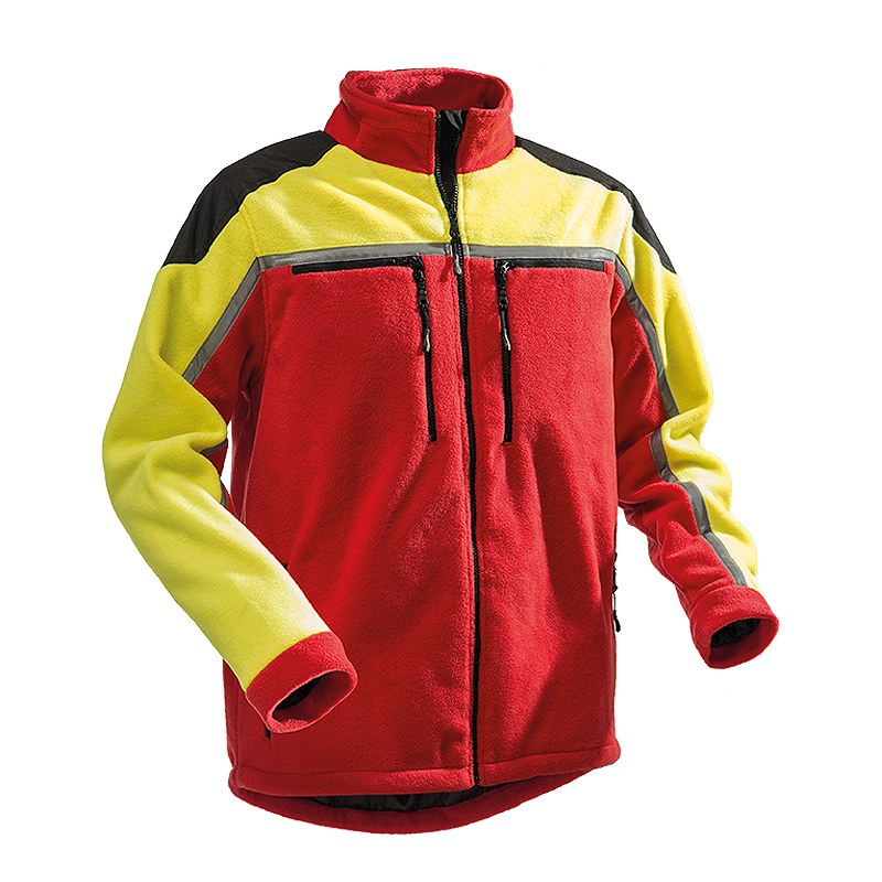 PFANNER Fleecejacke JOBBY rot/neongelb (102344)