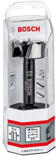 Bosch Forstnerbohrer DIN 7483G D.30mm L.90mm toothed-edge Schaft-D.8mm