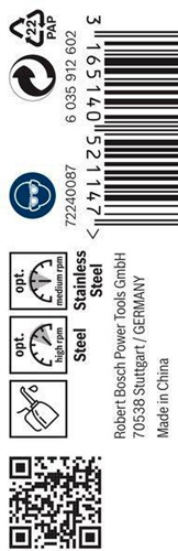 Bosch Metallbohrer PRO Stainless Steel Arbeits-L.39mm D.3,5mm L.70mm 10St.