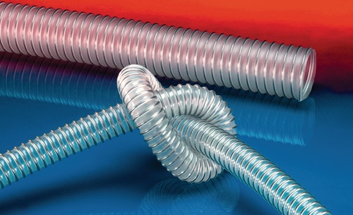 Förderschl.AIRDUC® PUR-INOX 351 FOOD-AS ID 50-51mm AD 58mm L.10m Wandst.4mm Rl.