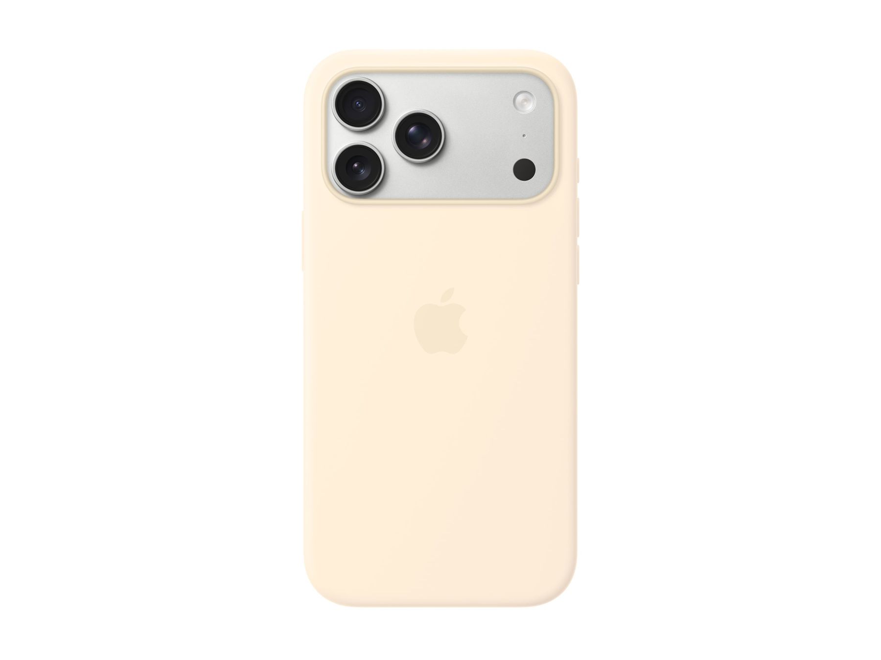 Apple iPhone 17 Pro Silikon Case mit MagSafe, Creme