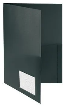 FolderSys Broschürenmappe 10008-30 DIN A4 PP Klarsichttasche schwarz