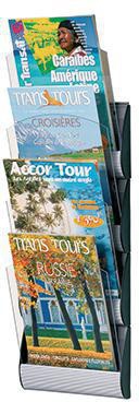 Paperflow Wandprospekthalter INTEGRAL 4064X4.35 DIN A4 PS alu