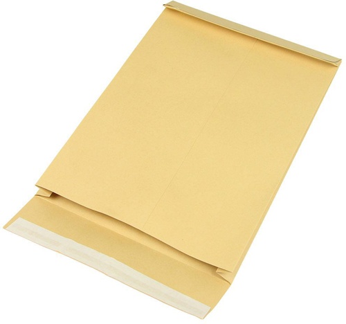 Seitenfaltentasche Maße 229x324 C4 Faltenbreite40mm braun SK-Verschluss TRANSPAK