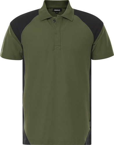 FRISTADS Herrenpoloshirt 7047 GPM Gr.XS army grün/schwarz
