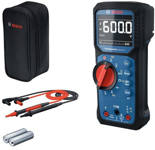 Bosch Multimeter GDM 600-15 600 V AC/DC IP65 CAT II 1000 V m.Batterien 