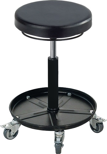 Montagehocker m.Rl.PU-Schaum schwarz Sitz-H.420-545mm MEY