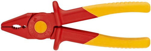 Kombizange L.180mm m.Weichkunststoff-Zone KU.glasfaserverst.VDE KNIPEX
