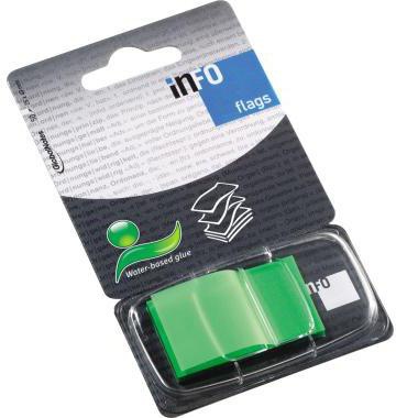 Info Haftstreifen Flags 7727-99 25x43mm 50Streifen grün