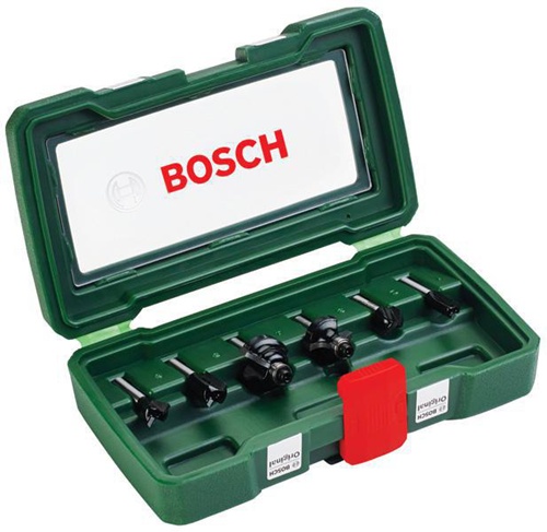 Bosch Fräser-Set HM 6tlg. Schaft-D. 6mm G.0,43kg