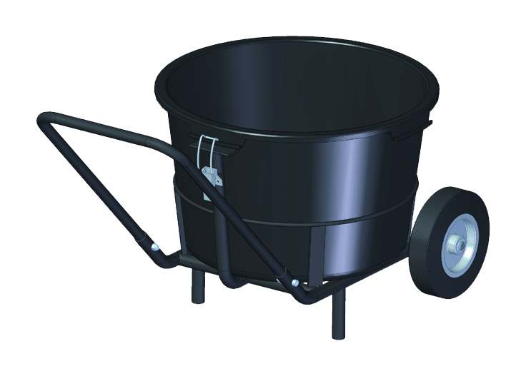 EIBENSTOCK Transportwagen für TwinMix 1800 T (inkl. Mischkübel 65 l)