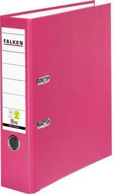 Falken Ordner S80 11286747 DIN A4 80mm PP pink