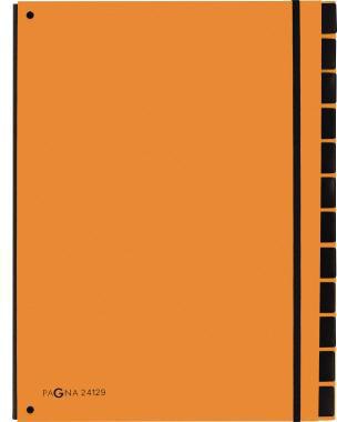 PAGNA Pultordner Trend 24129-09 12Fächer 3Schaulöcher orange