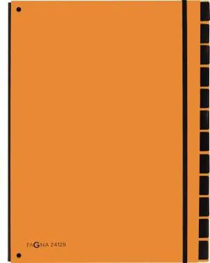 PAGNA Pultordner Trend 24129-09 12Fächer 3Schaulöcher orange