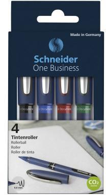 Schneider Tintenroller One Business 0,6mm sortiert 4 St./Pack.