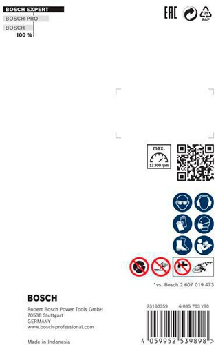 Bosch Diamanttrennscheibe EXPERT HardCeramic D.115mm Bohrung 22,23mm Schnitt-B.1,4mm