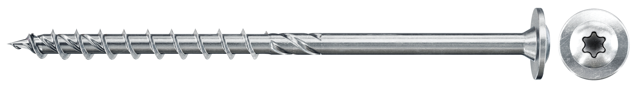 fischer PowerFast FPF II WTP 6,0 x 100 BC 100 Tellerkopf mit Innenstern TX Teilgewinde galvanisch verzinkt, blau passiviert