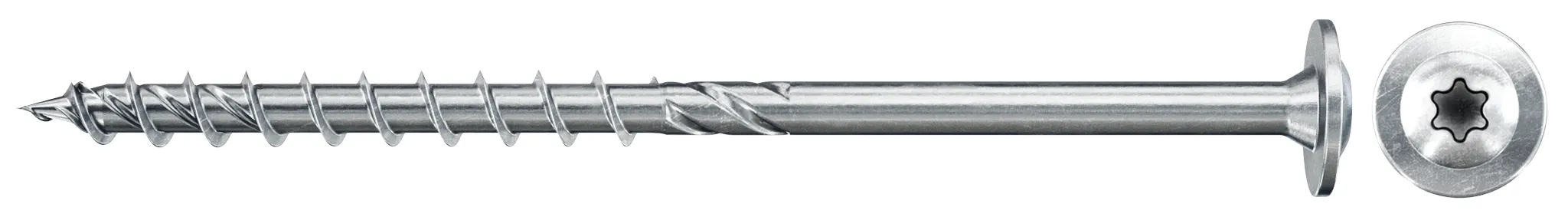 fischer PowerFast FPF II WTP 6,0 x 100 BC 100 Tellerkopf mit Innenstern TX Teilgewinde galvanisch verzinkt, blau passiviert