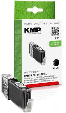 KMP Tintenpatrone C90 1520,0001 wie CLI551XLBK 5.400S. 15ml schwarz