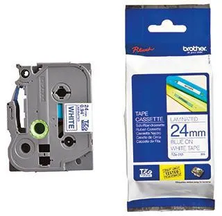 Brother Schriftbandkassette TZE253 24mmx8m laminiert bl auf ws