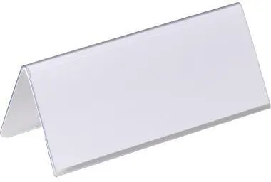DURABLE Tischnamensschild 805019 150x61/122mm tr 25 St./Pack.