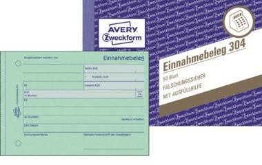 Avery Zweckform Einnahmebeleg 304 DIN A6 quer 50Blatt