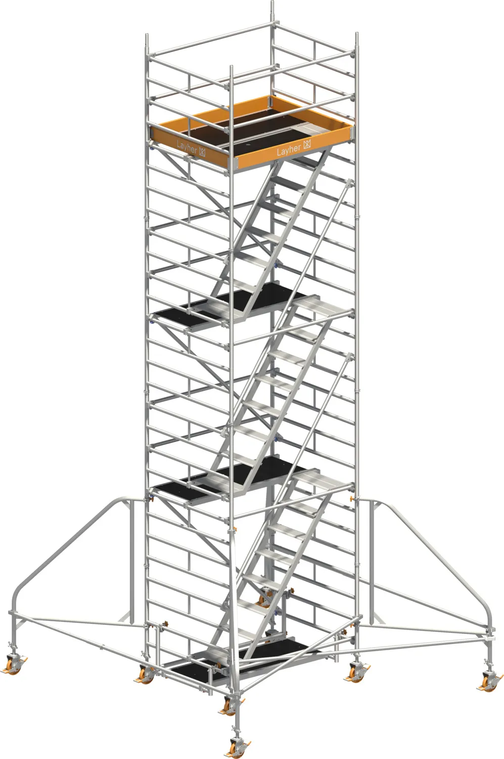 Layher Fahrgerüst Uni Komfort Typ: 4203 | SH: 6,20 m / AH: 8,20 m