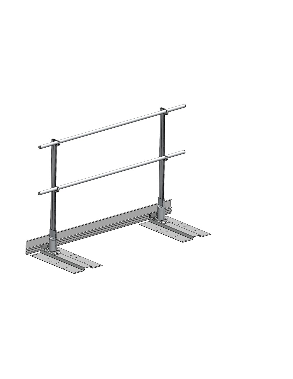 MUNK Ausstiegsgeländer seitlich Metalldach-Deckschale