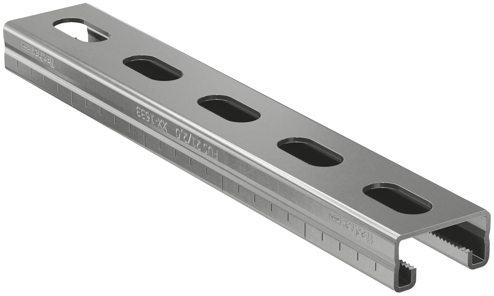 fischer Montageschiene FUS 21/2,0 - 6 m nicht rostender Stahl A2