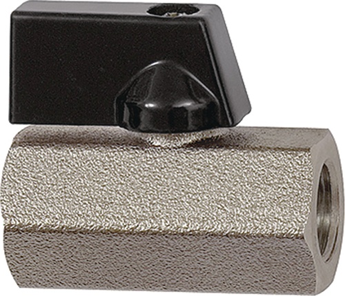 Mini-Kugelhahn VALVE LINE 6mm 1/4 IG/IG SW1 21mm DN 8mm RIEGLER