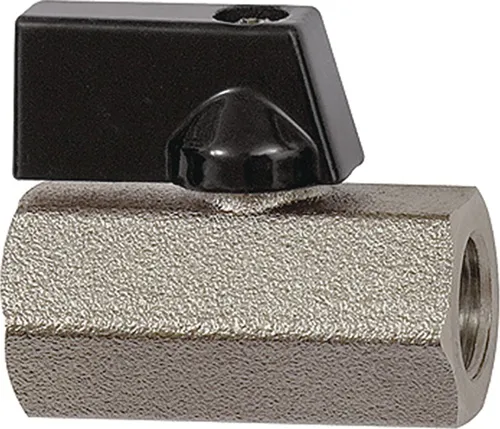 Mini-Kugelhahn VALVE LINE 6mm 1/4 IG/IG SW1 21mm DN 8mm RIEGLER