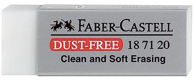 Faber-Castell Radierer DUST-FREE 187120 22x12x62mm weiß