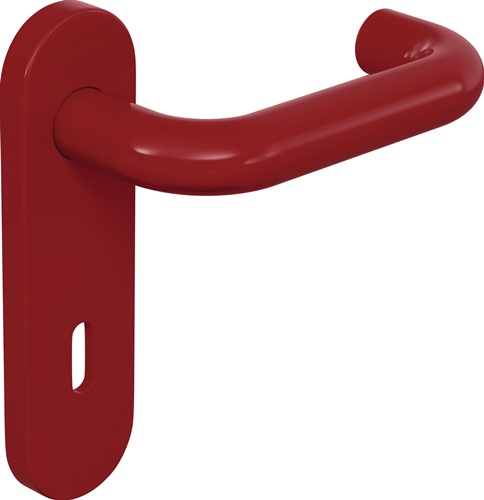 Kurzschildgarnitur 111R01.110 33 Ku.33 BB rd Drückergrt.HEWI