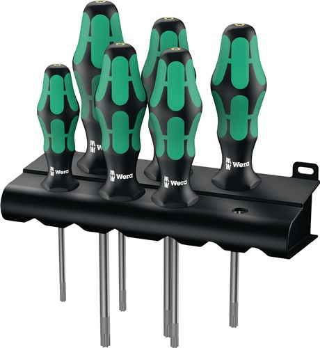 Schraubendrehersatz 367/6 TORX HF 6-tlg.TORX® 2K-Griff Rundkl.WERA
