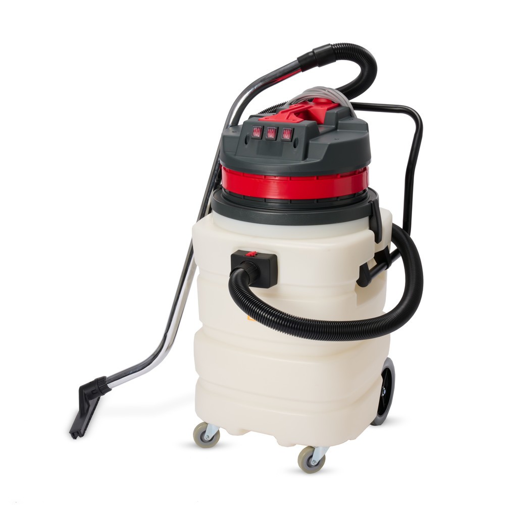 HEMMDAL Industriesauger, nass + trocken, Kunststoffbehälter, 3.000 W, 90 l