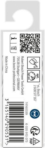 Bosch Metallbohrer PRO Metal Arbeits-L.30mm D.2,5mm L.57mm 10St.