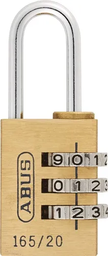Zahlenvorhangschloss 165 Schlosskörper-B.23mm MS Zahlenroll.3 ABUS