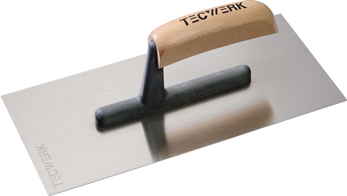 TECWERK Glättekelle L.280mm B.130mm gehärtet,m.H-Heft STA S.0,7mm