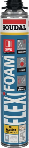 1K-Pistolenschaum FLEXI FOAM 750 ml B2 blau o.Einw.-Handsch.Dose SOUDAL