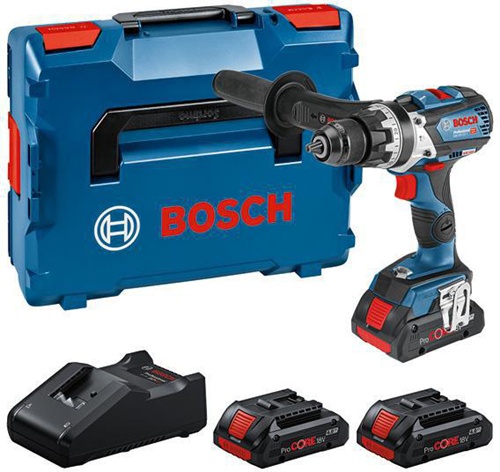 Bosch Akku-Schlagbohrschrauber-Set GSB 18V-110 C 110Nm Schlagz31500 1/min m.3Akkus 4Ah