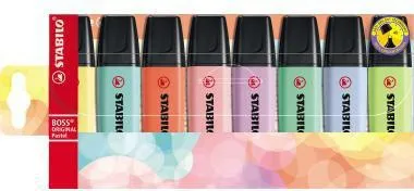 STABILO Textmarker BOSS 70/8-3 pastell sortiert 8 St./Pack.