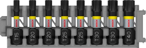 Bosch Schrauberbit-Set PRO 8tlg. L.25mm T15/T20/T25/T30/T40 
