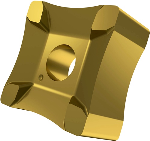 Scarfing-Schneideinsatz ISO SNMX 15-R25:6640 Radius 25mm MT-CVD beschicht. Gold
