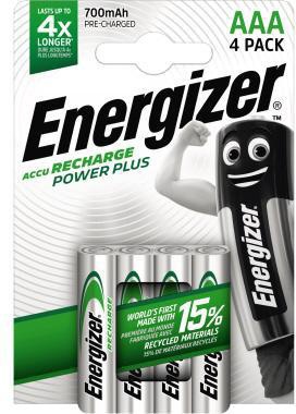 Energizer Akku Recharge PowerPlus E300626600 AAA/HR3 4 St./Pack.