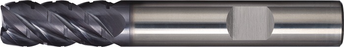 Schaftfräser DIN 6527 L Typ NF-UNI VHM TiAlN 45 ° DIN 6535 HB Schneidenanzahl 4 lang TECWERK