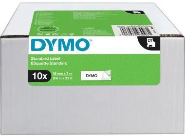 DYMO Schriftbandkassette D1 2093098 19mmx7m sw auf ws 10St.