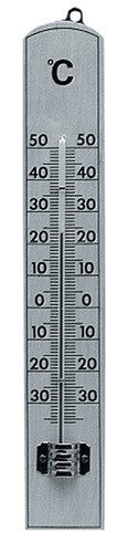 Zimmerthermometer Messber.-30 b.50GradC H206xB35xT15mm Buche TFA