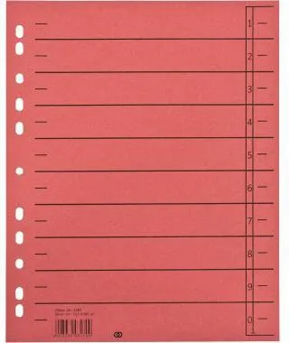 Soennecken Trennblatt oeco 1459 A4 230g Karton rt 100St.